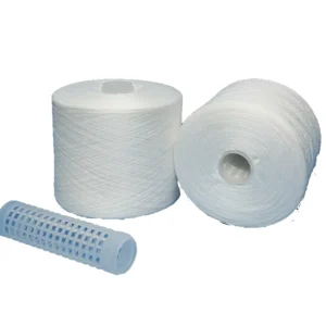 Type Clothes 40S 2 High Tenacity Eco Friendly Spun Yarn Paper Cone Sewing Thread 100% Polyester Raw White Bing Dong Oeko Tex