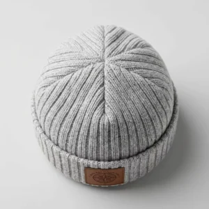 Unisex Beanie Hats Custom Ribbed and Heavy Knitted Custom Color for Adults Woven Label for Daily Life