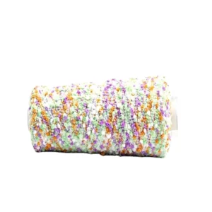 Variegated Polyester Fancy Colorful Beans Yarn for Knitting