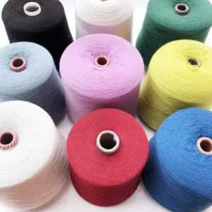 Various Colors 50% Cotton 50% Acrylic Melange Yarn Dyed 20S/1 High Twist Bulk Yarn for Sewing