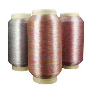 Very Fine Colorful Polyester Lurex Yarn Melange Yarn Metallic Yarn