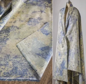 Vintage Style Embossed Jacquard Fabric Roll Flower Pattern Brocade for Garment Sofa Cushion Decor