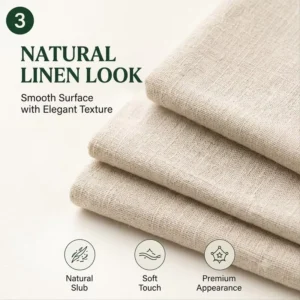 Viscose Linen Fabric in Stock 180GSM Woven Rayon Linen Blend Textile for Bulk Garment Order