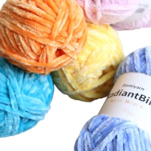 Warm 100g 80m Crochet Chunky Chenille Yarn Colored Thick Cashmere Yarn Crochet Scarf Yarn