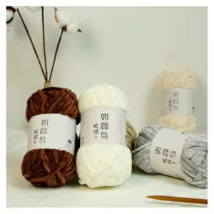 Warm Soft 100G 6Mm Crochet for Scarf Blanket Kennel Chunky Chenille Yarn