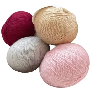 Warm Xiang Cashmere Blended Yarn 50% Cashmere 50% Wool Bleached Pattern Hand Knitting Yarn