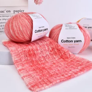 Warm toned New Arrivals Fancy Boucl Spun Yarn Dyed Hand knitting Crochet Hooks Knitting Needles DIY Bouquet shaped Storage
