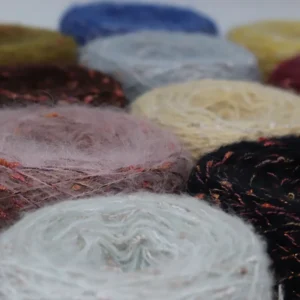 Water Knot Beaded Mohair Wool Thread Gold Knot Bean Thread Autumn and Winter Knitted Sweater Scarf Accessories