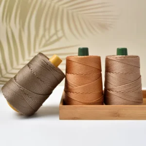 Weaving Spun Yarn Lightweight Ice Silk 4mm Thread Ice Hemp Thick Wool Hand Knitting DIY Crochet Bag Cushion Blanket Macron yarn