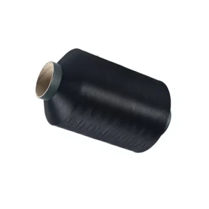 Webbing specific Chenille Yarn DS901 In stock Black and White Polyester DTY 75D Low elastic Filament Bleached Jinjiang China