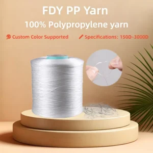 White 1000D Polypropylene Multifilament Yarn EU Standards Is Suitable for Hand woven Bags Binding Rope Etc
