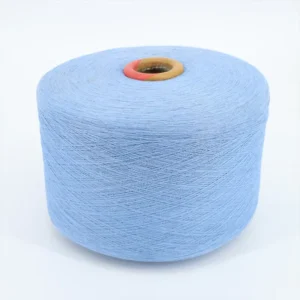 Whole Sale Recycled Knitting Cotton Knit Fabrics Yarn Weaving Regenerated Polyester Cotton Yarn High Tenacity Dyed for Machine