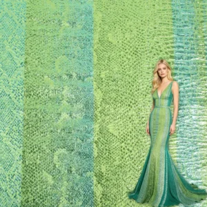 Women Apparel Luxury Gown Metallic High Density Yarn Dyed Upholstery Dimensional Medium Weight 3D Brocade Jacquard