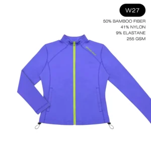 Women’s Golf Coat Jacket Manufacturer Bamboo Fiber Performance Golf Outerwear Full Zip Private Label OEM ODM Factory