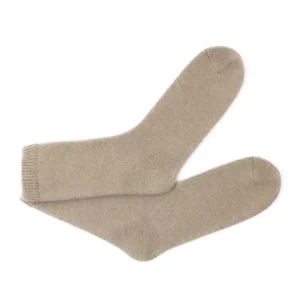 Women’s Solid Color Winter Thermal Crew Length Socks Breathable Knitted Compression Anti Slip Anti Bacterial Features for Daily