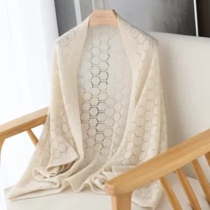 Women’s Winter Vintage Cashmere Wool Shawl Cape Scarf Lightweight Warm Soft
