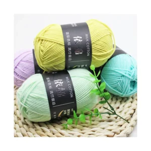 Wool Acrylic Blended Yarn Wear Resistant Soft Recycled for Handmade Sewing Knitting Weaving Dyed Patterned
