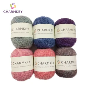 Wool Nylon Yarn Blended Wool Yarn Loop Yarn Hand Dyed For Hand Knitting Crochet