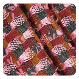 Wool and Cotton Yarn-dyed Colorful Ripstop Fabric for Coat Dress Tweed Fabric