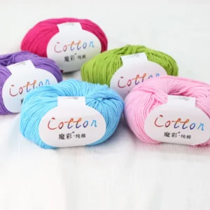 Worsted Organic Dyed Soft Hand Arm Knitting for Knitted Sweater Top 100% Milk Cotton Yarn