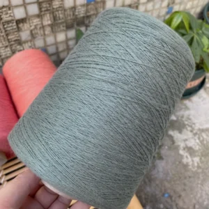 Yarn 28NM/2 Organic 26% Cotton 26% Acrylic 22% Nylon 26% PBT Blended Core Spun Yarn for Flat Knitting