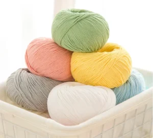 Yarn Crochet Cotton 3% Nylon 97% Cotton Yarn for Hand Knitting