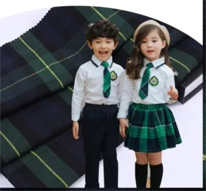 Yarn dyed Woven Boys Polyester Cotton Blend Very Heavyweight Long lasting Hot Crisp Neat Resistant Pilling Classic Skirt Bag