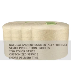 Yarns Recycl Dyed 100% Spun Polyester 40/2 50/2 60/2 for Knitting Machine Blended Yarn