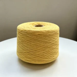 Yellow Blended Cotton Polyester Yarn for High Tenacity Breathable Casual Socks