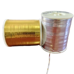 Zhejiang Strong Golden Silver M Type Polyester Metallic Anti Pilling High Tenacity Yarn for Weaving Knitting