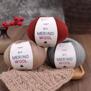 hilo De Lana Merino Hand Knitting Cashmere Silk Wool Yarn Worsted Recycled Alpaca Cashmere Yarn for Knitting