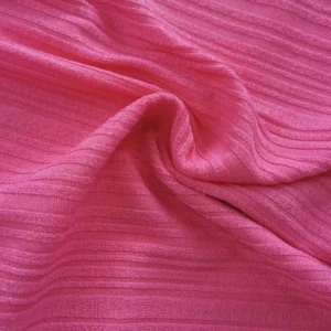 yarn dyed 95% poly 5% SP hacci knitted fabric for winter garments